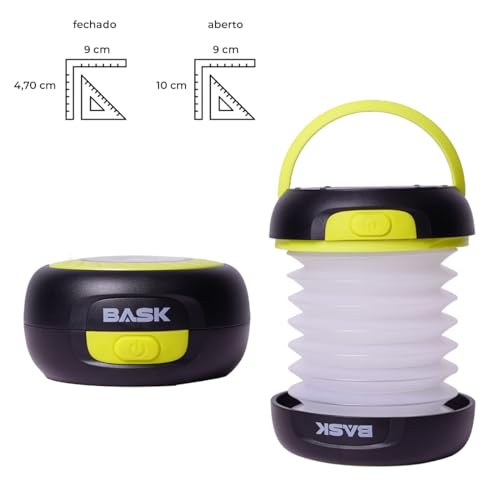 Luz Retrátil Portátil A Pilha Camping Bask (Verde)