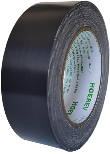 Hoerev Black Ultra high Molecular Weight Polyethylene Film Adhesive Tape Abrasion Resistant for Smooth and Easy Application,10milx1.5 x18 Yds,
