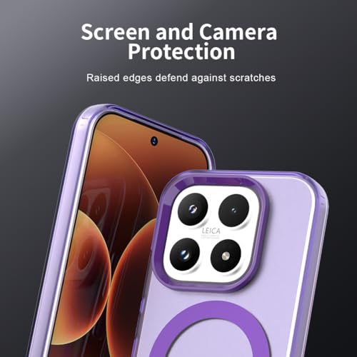 Image of for Xiaomi 17 Case Magnetic Case Anti Drop Hybrid Phone Back Cover - Purple
