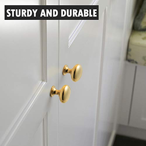 Probrico (10 Pack Gold Cabinet Knobs Round Drawer Handles 1-3/16 inch(29.5mm) Diameter Single Hole Cabinet Pulls Kitchen Cabinet Hardware by Probrico - Image 5
