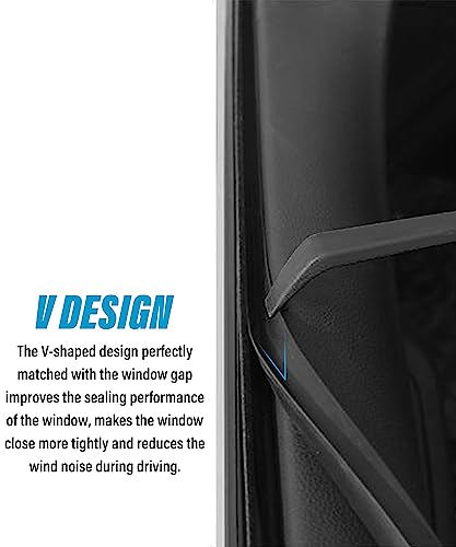 Yakefly 13.12Ft Car Window Seal Strip,Self Adhesive Auto Rubber Weather Draft Seal Strip,Universal V-Shaped Window Sealing Strip With Installation Tool,Auto Noise Insulation Draft Accessories #TOP2