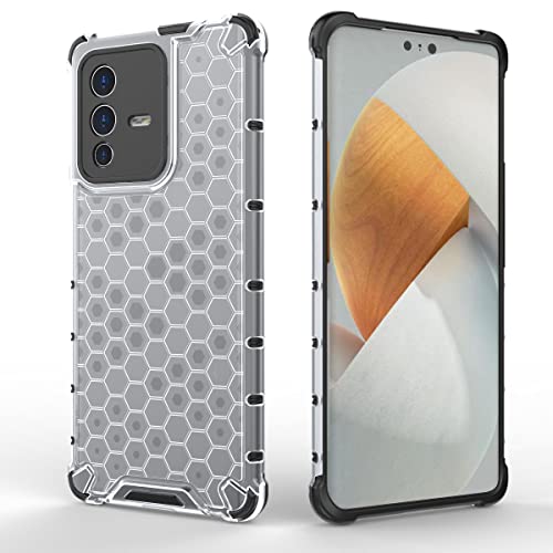 Image of Glasgow Back Case Cover Designed for Vivo V23 Pro 5G - Transparent