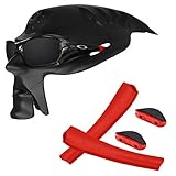 RockShell Earsocks & Nosepieces Rubber Kits Replacement for Oakley Pit Bull OO9127 Sunglasses - Red