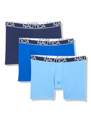 Nautica Men's 3-Pack Modal Stretch Boxer Briefs