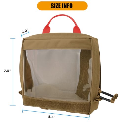 KRYDEX Clear Top Insert Bag with Hook Panel Tactical Packing Cube Travel Organizer Bag (Large-CB) by KRYDEX - Used condition - Image 6
