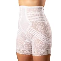 Rago Damen Hi Waist Long Leg Shaper Höschen, Weiss/opulenter Garten, S/26 US – Ansicht 2