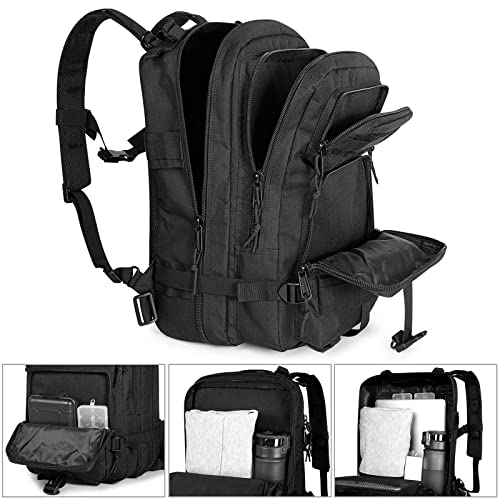G4Free Tactical Shoulder Backpack Assault Survival Pack Molle Bug Out Bag Rucksack Black 35L #TOP3