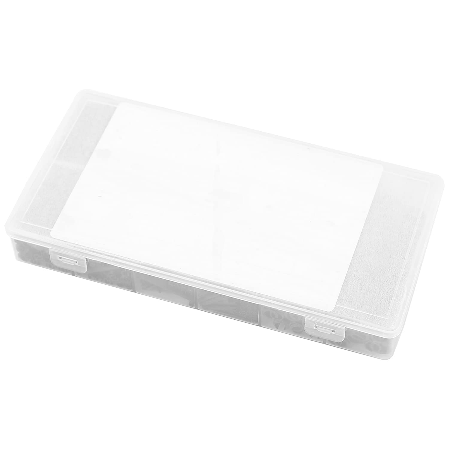 Juego de 450 Pasadores de Muelle Huecos, de Acero Inoxidable, Pasadores de Sujeción, Caja Surtida, Accesorios de Metal (Negro, 2,0 – 10 mm)