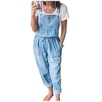 Women’s Casual Stretch Adjustable Denim Bib Overalls Jeans Pants Jumpsuits www.denim.fit