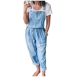 Women’s Casual Stretch Adjustable Denim Bib Overalls Jeans Pants Jumpsuits www.denim.fit