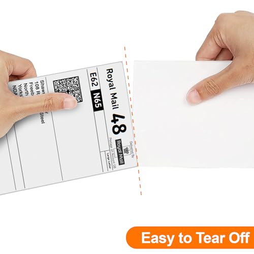 iSOUL 4X6 Direct Thermal Printer Labels Roll 100mm x 150mm 500 White Permanent Adhesive Shipping Labels Rolls Compatible for Zebra, MUNBYN Printers to use on Ebay, Amazon, Royal Mail Label - Image 2