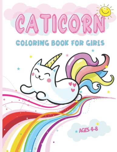 caticorn coloring book for girls 4-8: Funny and Magic Animal of Caticorn Coloring Books For Girls Loved Caticorn, | A great Gift For Toddler Kids in Holiday image 2