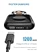 ONLYTOP Portable Wireless Charger for Apple Watch 1200mAh, Compatible with Apple Watch Series 9/8/UItra/7/6/5/4/3/2/1SE, Compact Magnetic iWatch Charger Keychain Style Travel Essentials (2Black)