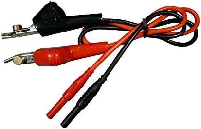 Test Lead Alligator Angled Clip Bed-of-Nails ABN to Banana Female Silicone 0.5 m / 19"