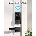 eufy Security Smart Lock C210, Keyless Entry Door Lock, Built-in WiFi Deadbolt, Smart Door Lock, No Bridge Required, Easy Installation, Touchscreen Keypad, App Remote Control, 4 AA Batteries Included - Image 3