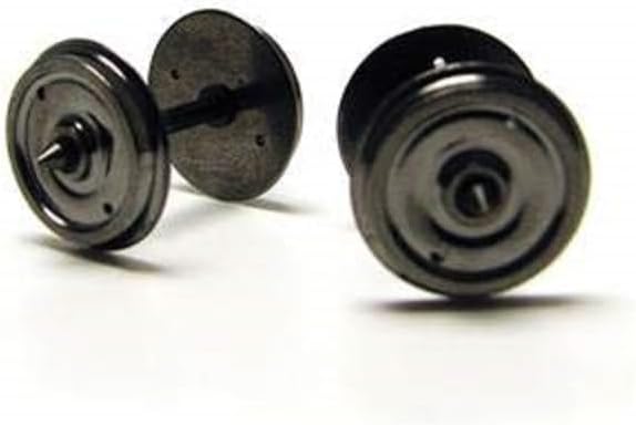 R8264 14.1mm Coach Wheels - 2 Hole - Spare Parts and Train Accessories OO Gauge Model Railway Sets, Coupling and Modelling Tools - Coach Wheels (Pack of 10), Scale 1:76