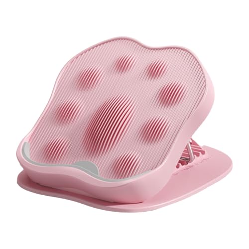 Vaveren Slant Board Calf Stretcher Folding Pedal, Versatile Balance Board Leg Stretching Equipment for Office Training Outdoor Sports, Pink