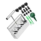 ZHENNB 4-Zellen Bodenblocker aus Metall mit komfortablem, handliches Bodenblockierwerkzeug für den Start von Gartengeräten in der Gemeinschaftsgartenanlage