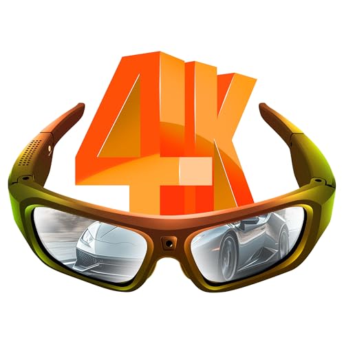 Camera Glasses 4K, 2025 Upgrade Smart Sunglasses Camera for