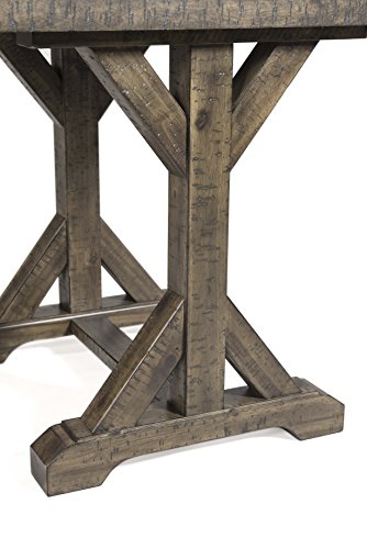 Abbey Avenue Quinn Trestle End Table, Walnut #TOP1