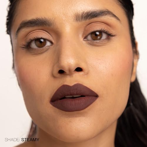 Image of Fae Beauty Lip Whip 12H Matte Liquid Lipstick | Long Wear | Non Drying | Soft Mousse Smudgeproof Formula | Vegan | Enriched with Vitamin E and Cherry Coffee - Steamy