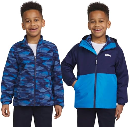 Eddie Bauer Youth Lone Peak 3 in 1 Jacket (US, Alpha, Large, Regular, Medieval Navy Blue)