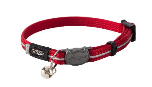 Rogz Catz alleycat Cuello, Extra pequeña, Color Rojo