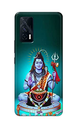 Image of Printed Hard Back Cover Case for Vivo iQOO 7 5G Back Cover (Lord Shiva) -1803