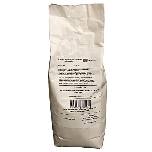 Polvo de Gelatina Orgánica Pura 1 kg SOBO | La Primera Gelatina en Polvo del Mundo - Gelatina de Cerdo Orgánica Pura en Polvo - Gelatina de Alimentos Orgánicos