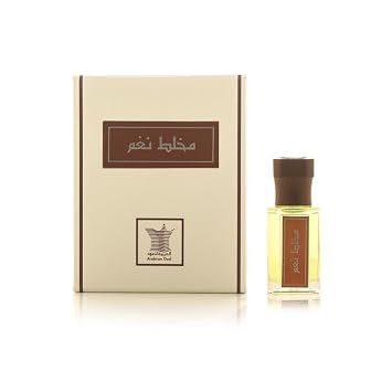 Arabian Oud MUKHALLAT NAGHAM Unisex Oil Blend | Freesia, Blackcurrant, Patchouli | Opulent Floral and Oriental Scent. 12 ML
