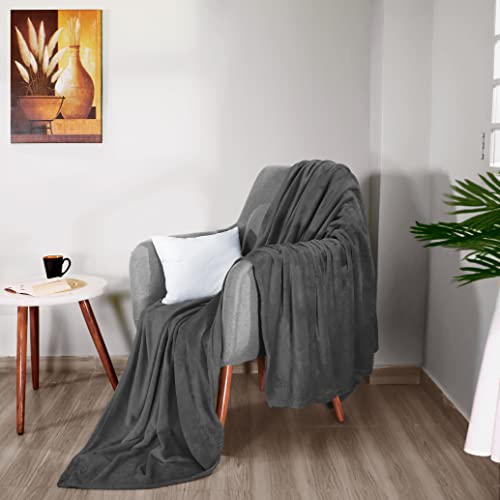 Utopia Bedding UB897 Fleece Blanket King Size Grey 300Gsm Luxury Bed Blanket Anti-Static Fuzzy Soft Blanket Microfiber thumb #3