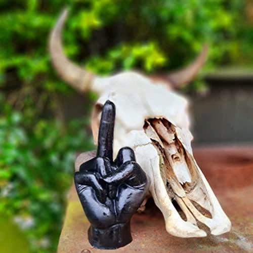 Topys 3D Hand Shaped Silicone Mold, 3.7In Gesture Candle Mold,Middle Finger Shaped Resin Casting Mould For Candle Making And Baking Making Soap Wax Cake Mousse Ice Cream #TOP3