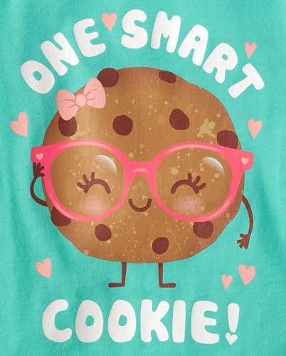 Image of The Children's Place Baby-Girls and Toddler School,Learning Short Sleeve Graphic T-Shirts,3 Pack