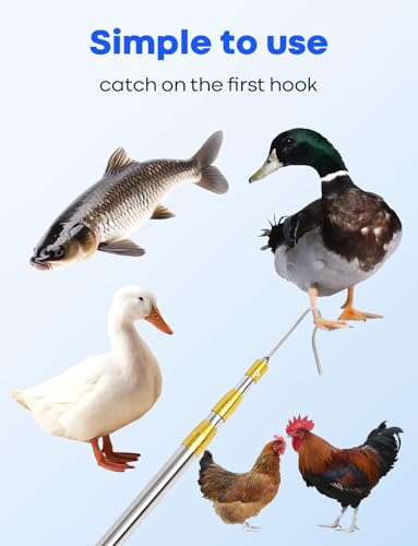 Stainless Steel Retractable Chicken Catching Net - Extendable 16