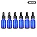 StonyLab 15ml (0.5 oz) 6-Pack Frasco Gotero de Vidrio, Botella Cuentagotas de...