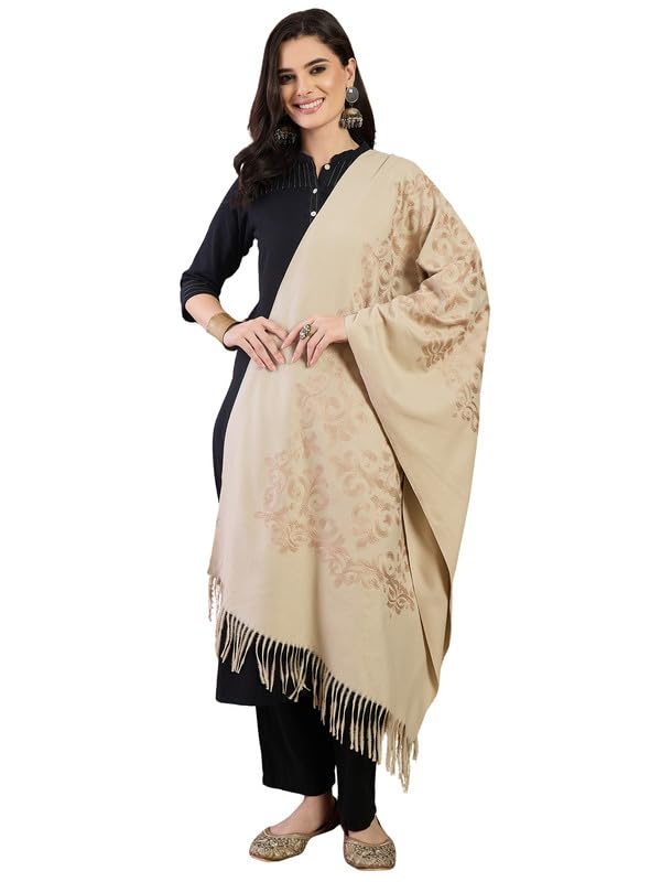 inweave Offwhite Aari Work Shawl-picture-19