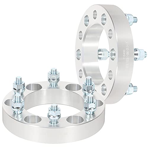 OCPTY 2PCS 1.25 inch 6x5.5 to 6x5.5 Wheel Spacers Adapters 6 lug 12x1.5 Studs Fits for Tacoma for Montero Sport Wheel Spacer