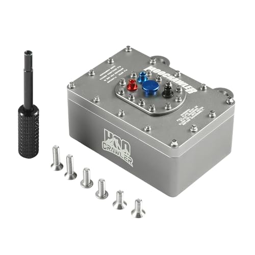 Caja receptora RC de aluminio plata con diseño de celda de combustible 4