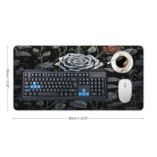Mouse Pad grande de caucho con base antideslizante, tamaño 30x60 cm miniatura 2