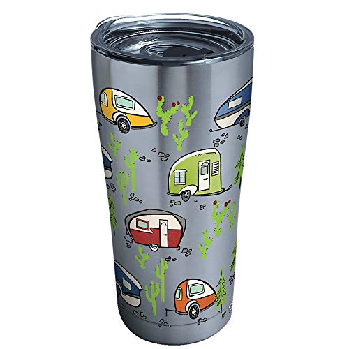 Tervis Retro Camping Stainless Steel Insulated Tumbler With Lid, 20 Oz, Silver #TOP11