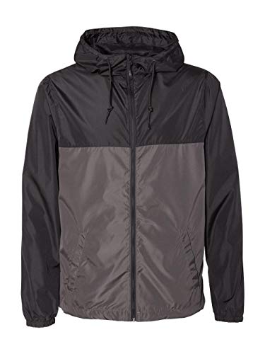 Independent Trading Co. Lightweight Windbreaker Charcoal XL2