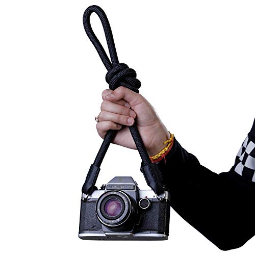 Image of Xaperture Rope Camera Neck Straps for DSLR /SLR and mirrorless Cameras (100cm, Black)