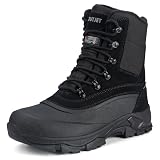 OUTJET Men's Insulated Winter Snow Boots Waterproof