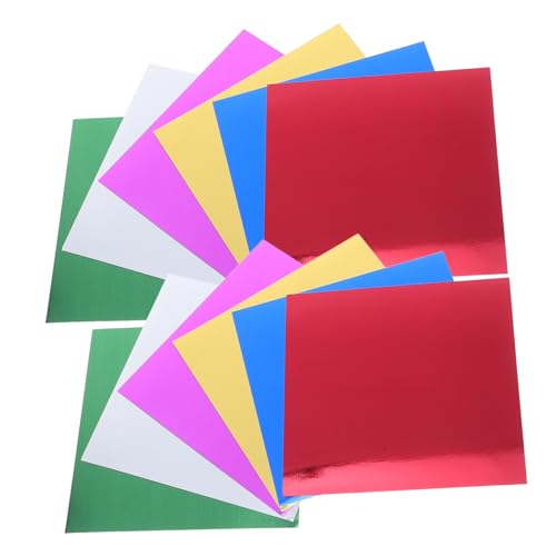 Papier origami coloré métallique 8 feuilles : matériel scrapbooking et carte