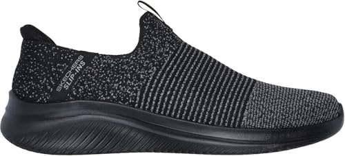 Skechers - Mens Ultra Flex 3.0 - Nezzo Slip On Shoes, Color Black/Charcoal, Size: 7.5 M US4
