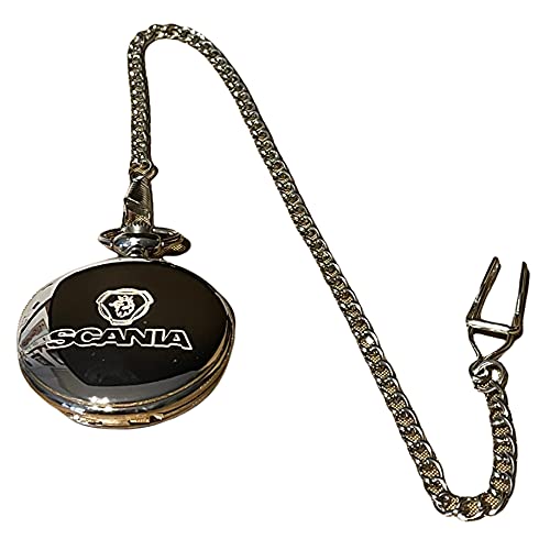 Montre de poche Scania Camions Haulage Truckers Hauliers Scania V8 Gamme Scania Masons of London Full Hunter plaqué argent Cover