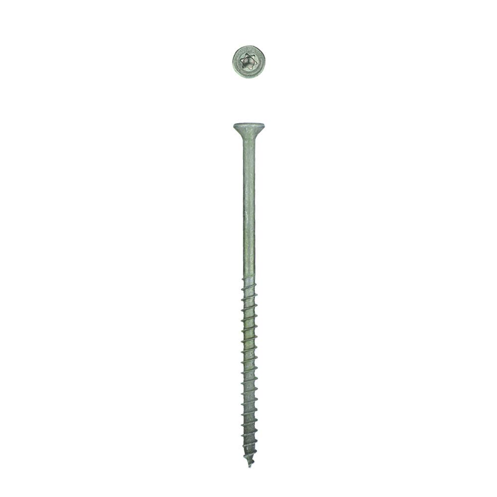 SPAX #14 x 4-3/4" Exterior Flat Head Deck Wood Screws Construction Torx T-Star Plus (750 EA) Bulk Pail Bit Included Rust Resistant