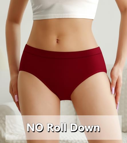 OLIKEME Women's Underwear Wicking Stretch Hipster Panties for Women Breathable Full Coverage No Show Underwear 6 Pack2