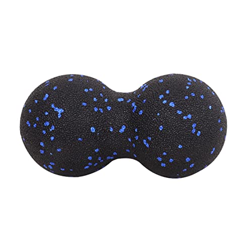 Bola de masaje de doble bola para yoga, fisioterapia, masaje de tejido profundo, alivio del dolor, pelota de entrenamiento de fascia portátil, para cuello, espalda, piernas (tamaño: 6,3 x 3,15
