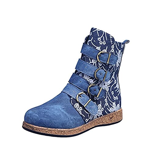 Style Européen Et Américain Couture Totem Ceinture Boucle Boucle De Bottes à Mi-tut Style Style Décontracté Style De Style Décontracté Plus Grande Taille Automne Et Hiver Style Dame Cover